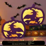 Halloween Pumpkin Lamp Children s Portable Lantern Luminous Ornaments Kindergarten Scene Decorative Ornaments Desktop tag1