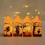 Halloween Pumpkin Lamp Decorations Children s Portable Small Night Lamp Cage Desktop Decoration Layout Props tag1