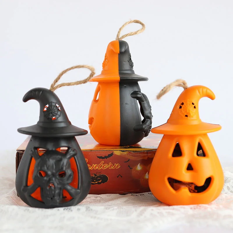 Halloween Pumpkin Lantern LED Colorful Home Party Decoration -  - #tag1#
