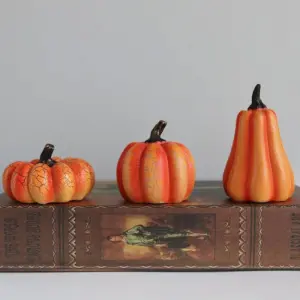 Halloween Pumpkin Lantern Simulation Pumpkin LED Candle Lamp