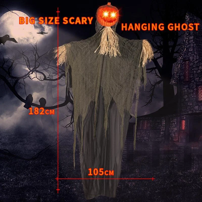 Halloween Pumpkin Luminous Sound Induction Decoration Props -  - #tag1#