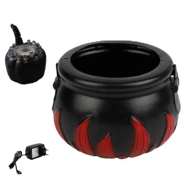 Halloween Pumpkin Smoke Witch Bucket Color Changing Lights tag1