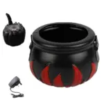 Halloween Pumpkin Smoke Witch Bucket Color Changing Lights tag1