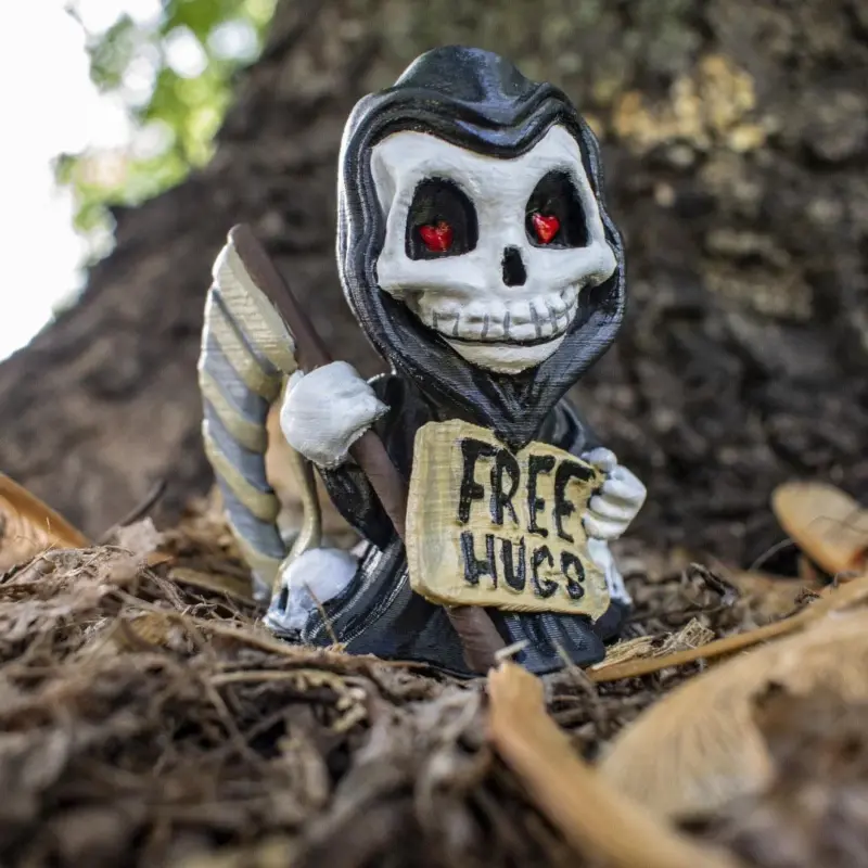 Halloween Reaper Death Statue Artware Decorations Ornaments tag1