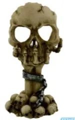 Halloween Resin Ornaments Skull Hand-held Candle Holder