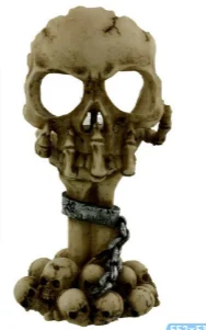 Halloween Resin Ornaments Skull Hand-held Candle Holder -  - #tag1#