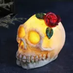 Halloween Resin Skull LED Night Light Decorative Light tag1