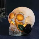 Halloween Resin Skull LED Night Light Decorative Light tag1