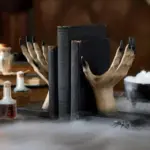 Halloween Resin Witch Hand Bookshelf Ornaments tag1