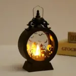 Halloween Retro Candle Portable Storm Lantern tag1