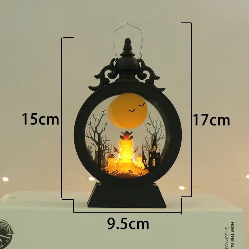 Halloween Retro Candle Portable Storm Lantern -  - #tag1#