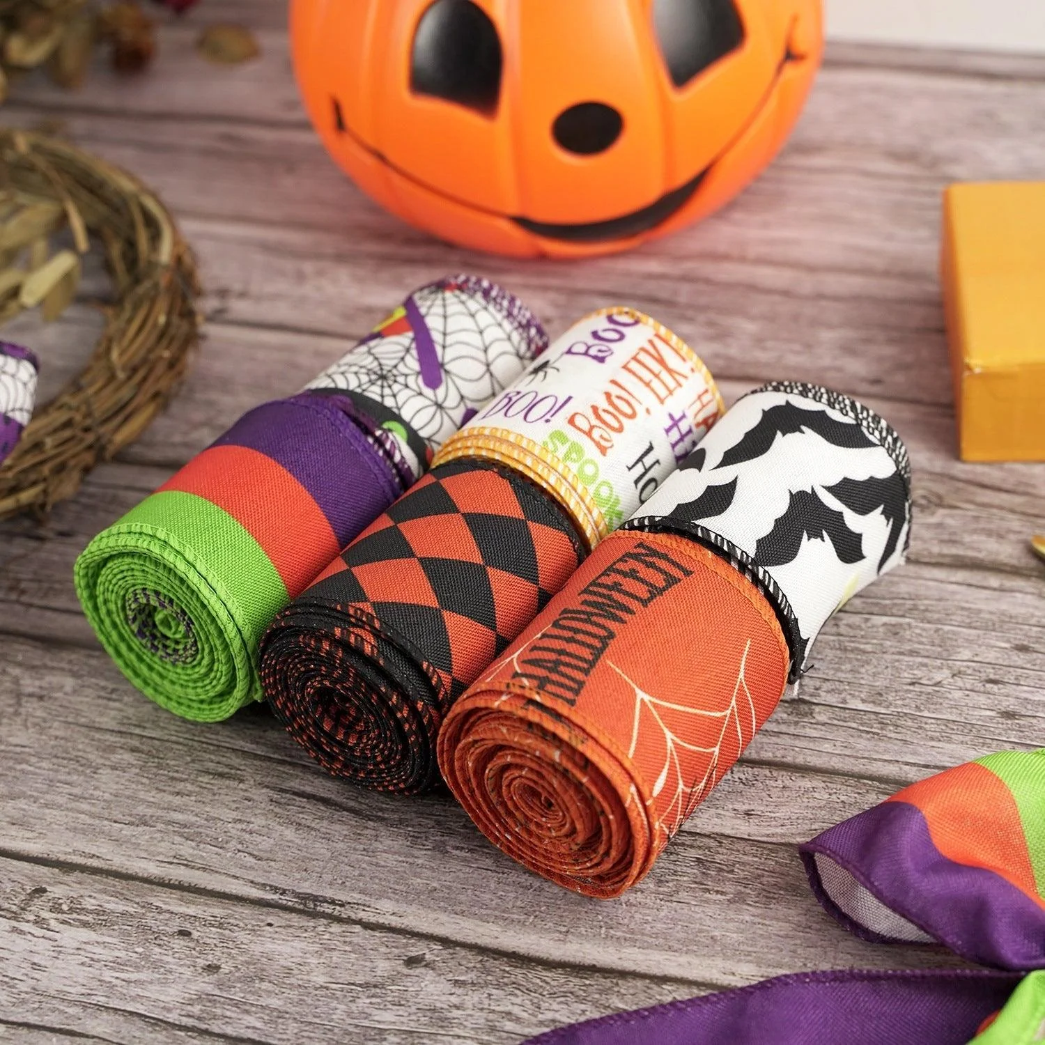 Halloween Ribbon Gift Ribbon For Christmas -  - #tag1#