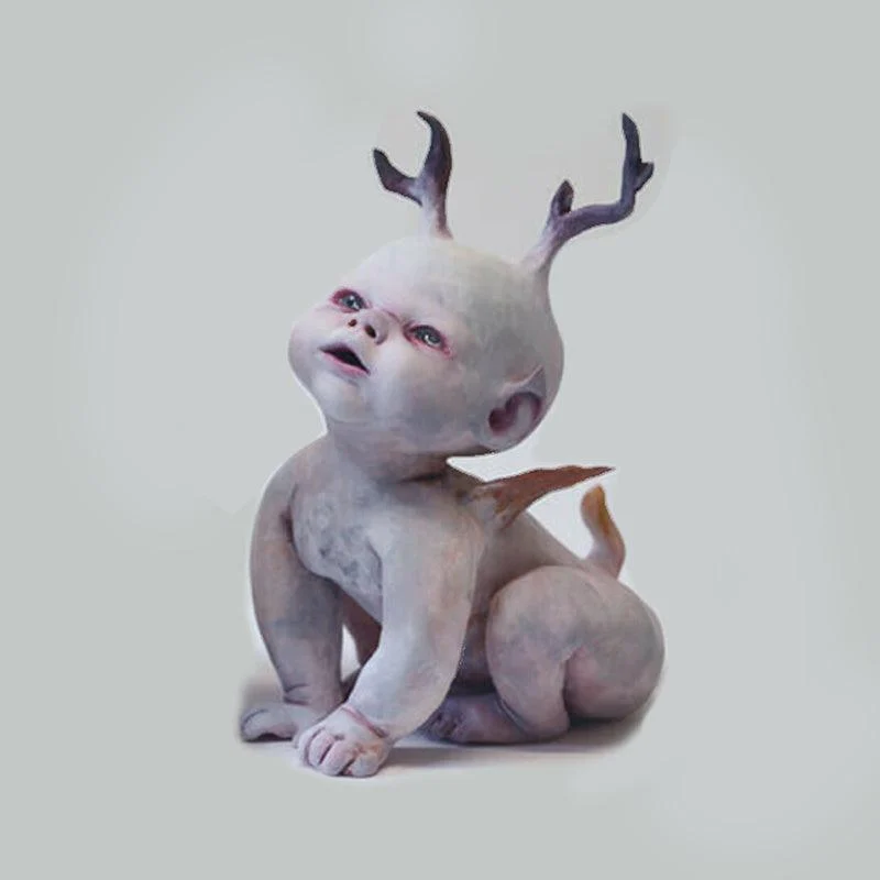 Halloween Scary Baby Resin Figurine Ornament -  - #tag1#