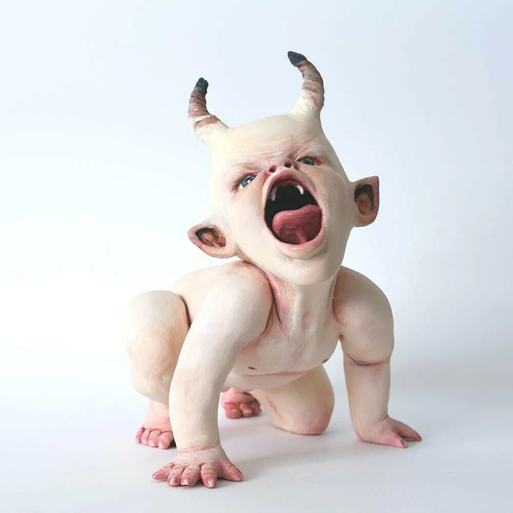 Halloween Scary Baby Resin Figurine Ornament -  - #tag1#