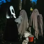 Halloween Scary Inflatable Skull Ghost tag1