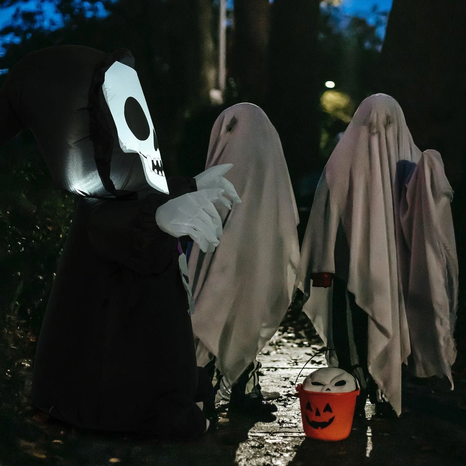 Halloween Scary Inflatable Skull Ghost -  - #tag1#