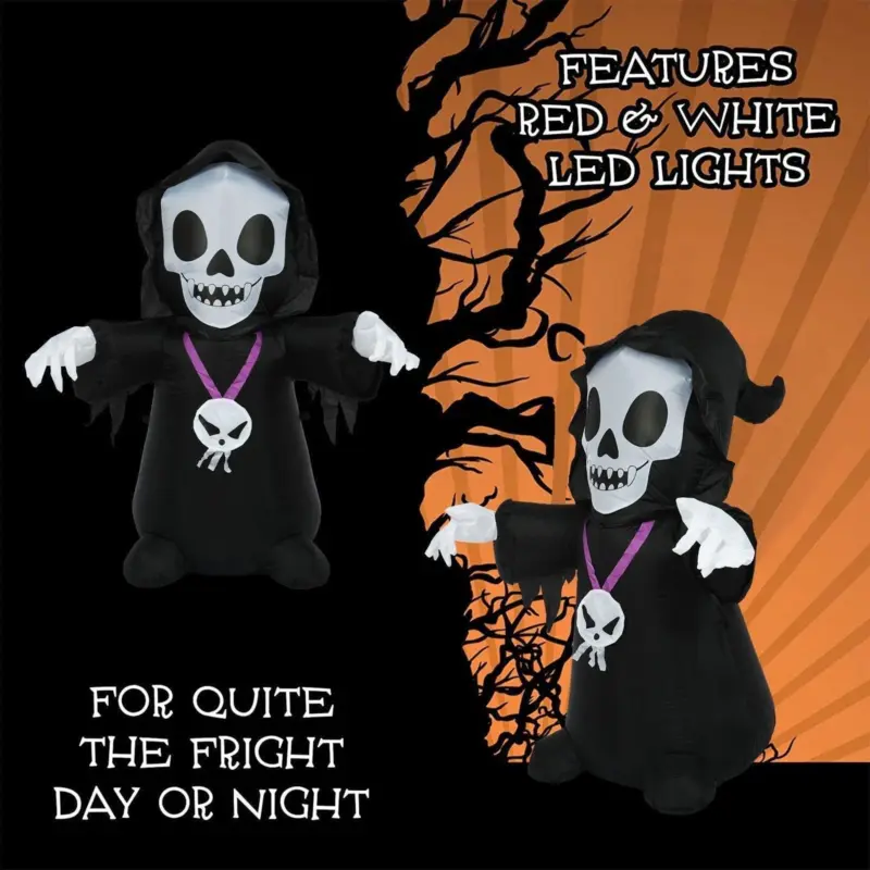 Halloween Scary Inflatable Skull Ghost tag1
