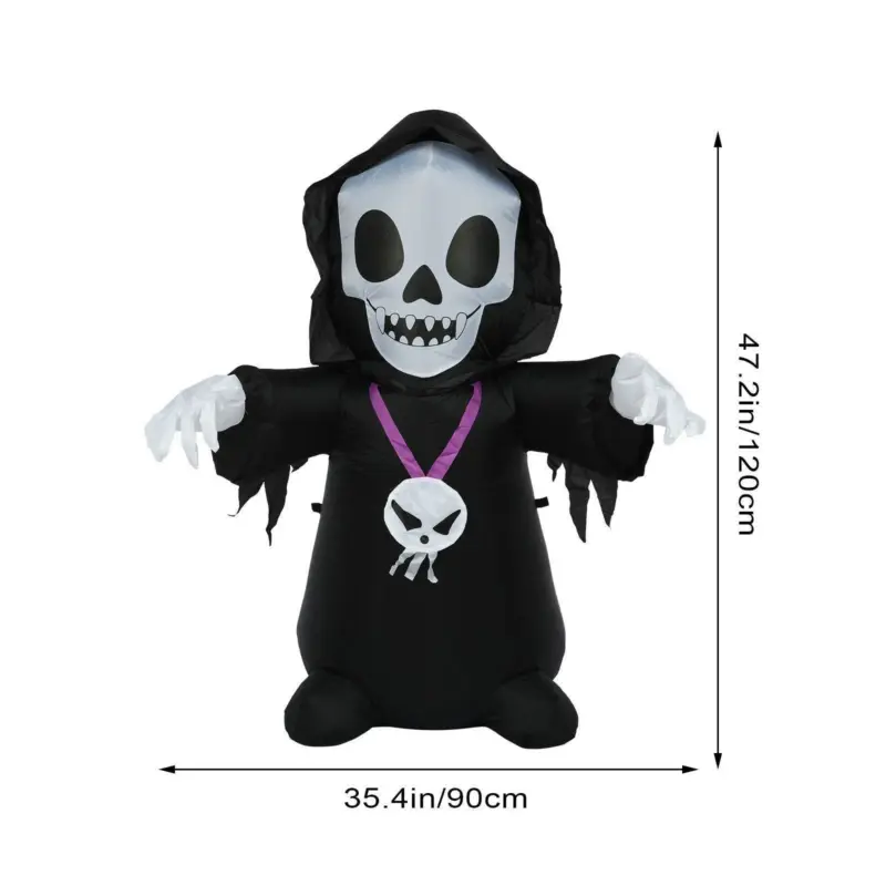 Halloween Scary Inflatable Skull Ghost tag1