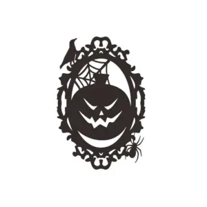 Halloween Scary Pumpkin Decoration Removable Sticker