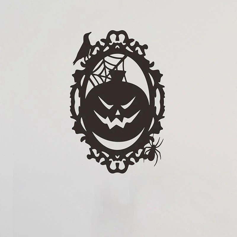 Halloween Scary Pumpkin Decoration Removable Sticker -  - #tag1#