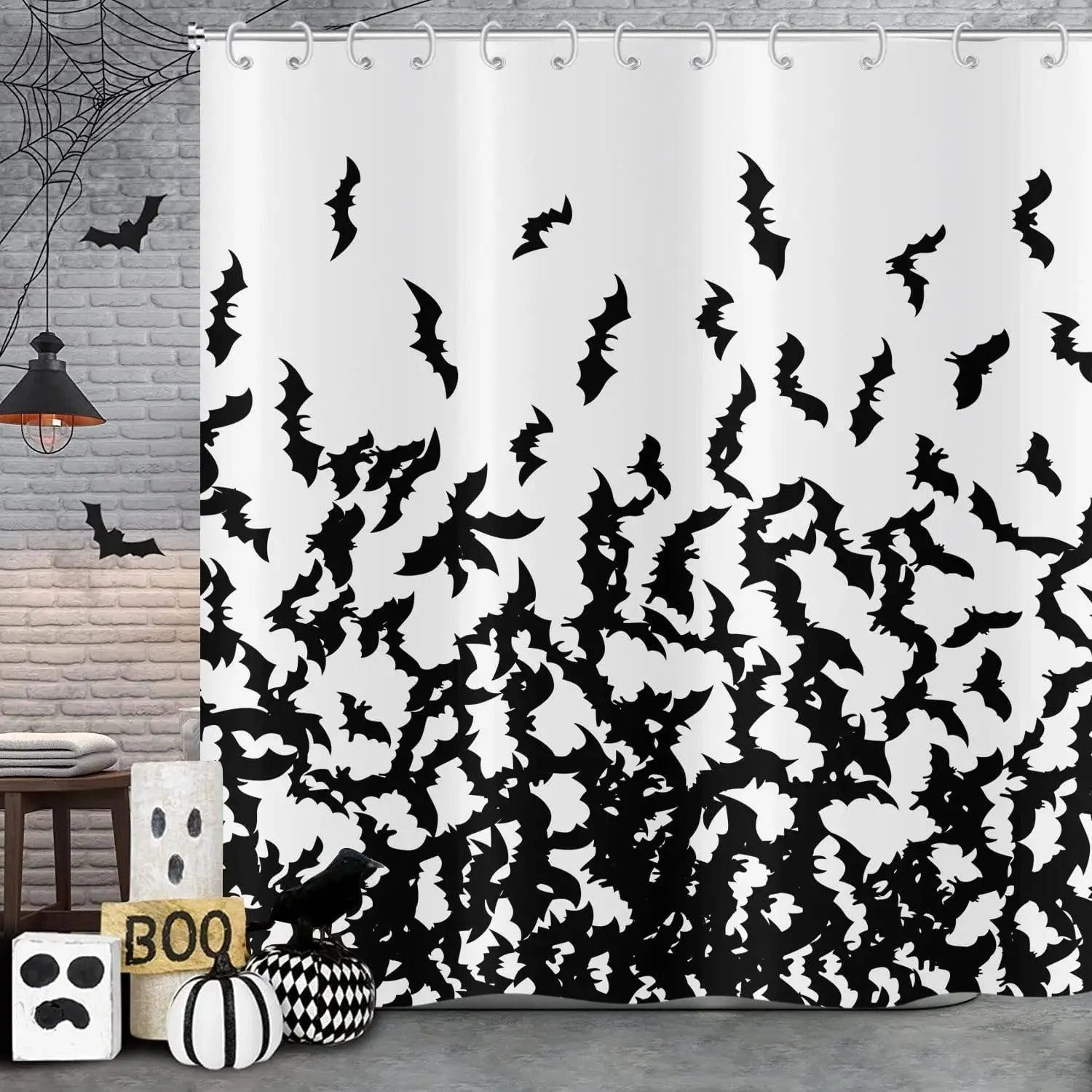 Halloween Series Digital Printed Decorative Shower Curtain -  - #tag1#