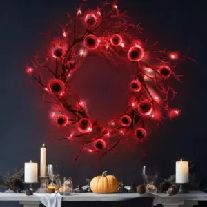 Halloween Simulation Eye Wreath Atmosphere Pendant Party Decoration Props