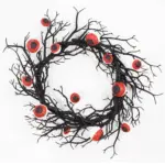 Halloween Simulation Eye Wreath Atmosphere Pendant Party Decoration Props tag1