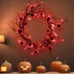 Halloween Simulation Eye Wreath Atmosphere Pendant Party Decoration Props tag1