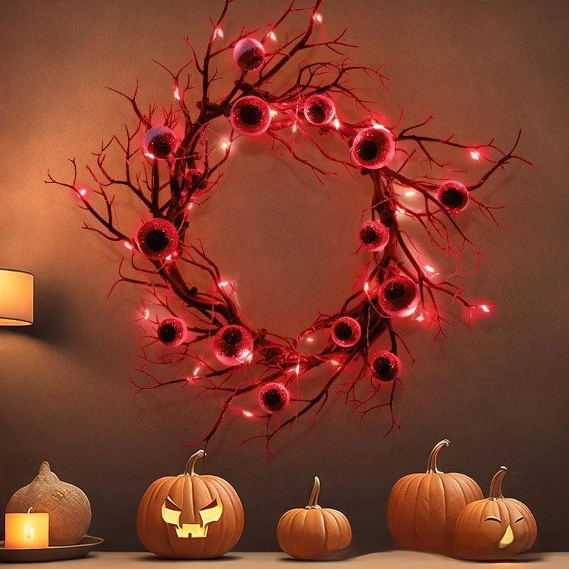 Halloween Simulation Eye Wreath Atmosphere Pendant Party Decoration Props -  - #tag1#