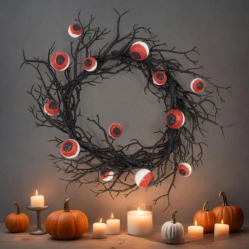 Halloween Simulation Eye Wreath Atmosphere Pendant Party Decoration Props -  - #tag1#