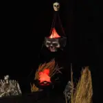 Halloween Skull Bowl Lantern tag1