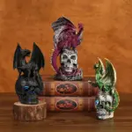 Halloween Skull Dragon shaped Desk Bookcase Decoration tag1