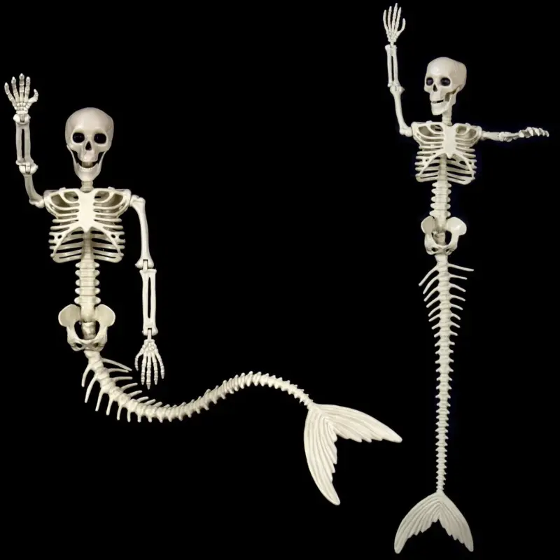 Halloween Skull Fish skeleton Hanger Fixed Posture Simulation Chamber Props tag1