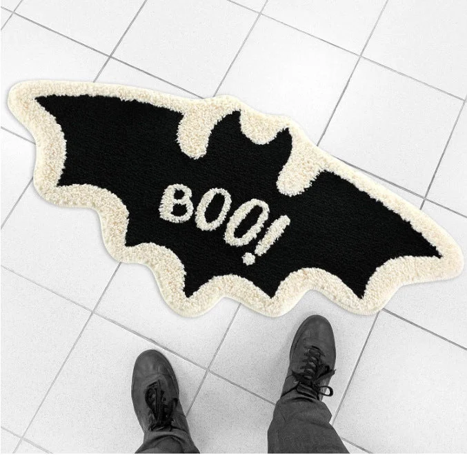 Halloween Skull Pumpkin Horror Cashmere Foot Mat -  - #tag1#