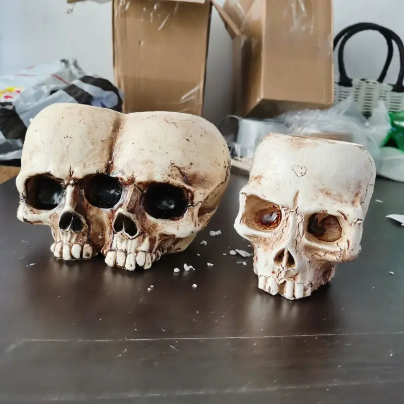 Halloween Skull Resin Flower Pot Outdoor Study tag1