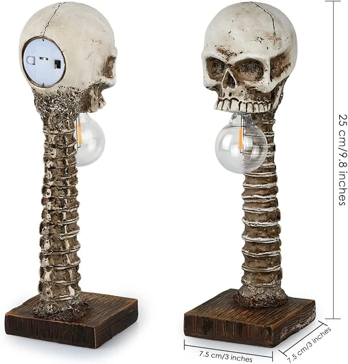 Halloween Skull Skeleton Lamp -  Halloween Table Skeleton Lamp -  - #tag1#
