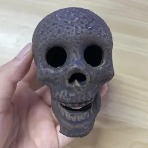 Halloween Skull Stove Barbecue Ceramic Ornaments Simulation