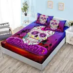 Halloween Skull Three Piece Fitted Bedding tag1