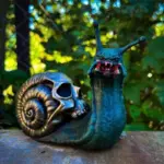 Halloween Snail Shape Statue Garden Decorations Ornaments tag1