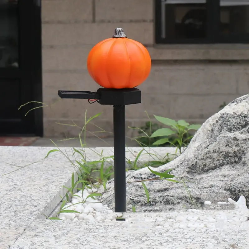 Halloween Solar Pumpkin Field Lighting Garden tag1