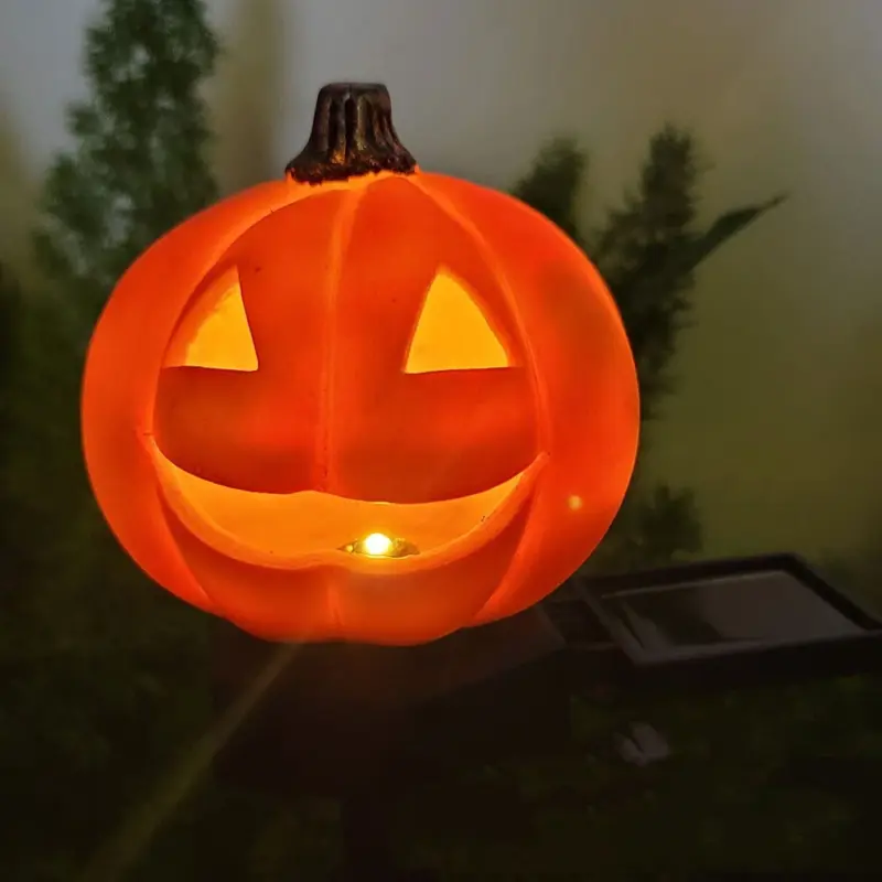 Halloween Solar Pumpkin Field Lighting Garden tag1