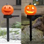 Halloween Solar Pumpkin Field Lighting Garden tag1