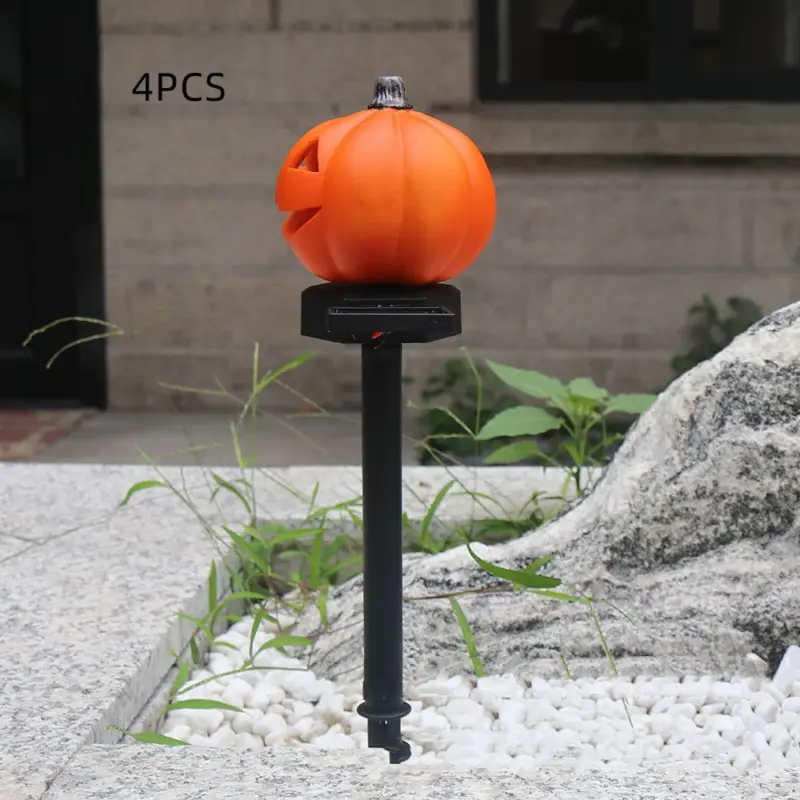 Halloween Solar Pumpkin Field Lighting Garden tag1