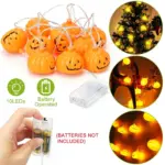 Halloween String Light Pumpkin LED Lamps Battery Powered tag1