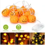 Halloween String Light Pumpkin LED Lamps Battery Powered tag1