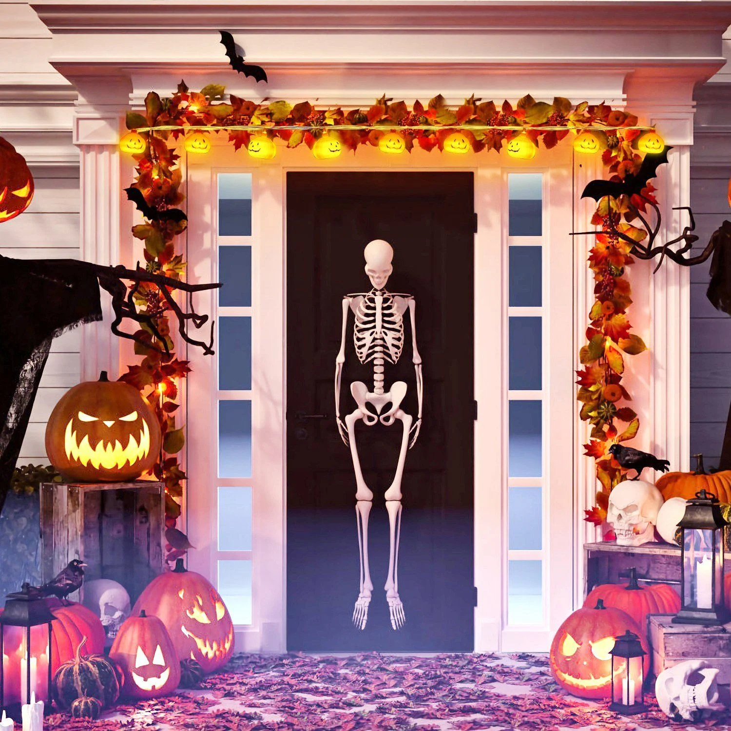 Halloween String Light Pumpkin LED Lamps Battery Powered -  - #tag1#