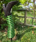 Halloween_Striped_Witch_High_Heels_Garden_Decoration_Ornament_-_-_tag1_-4265120 Halloween Striped Witch High Heels Garden Decoration Ornament tag1