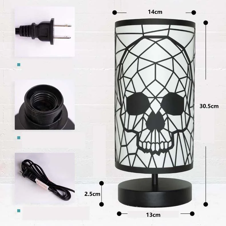 Halloween Table lamp Skull Decoration Festive Atmosphere USB Iron -  - #tag1#