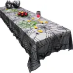Halloween Tablecloth Lace Mesh Cloth tag1