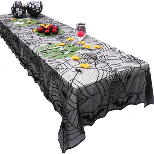 Halloween Tablecloth Lace Mesh Cloth -  - #tag1#